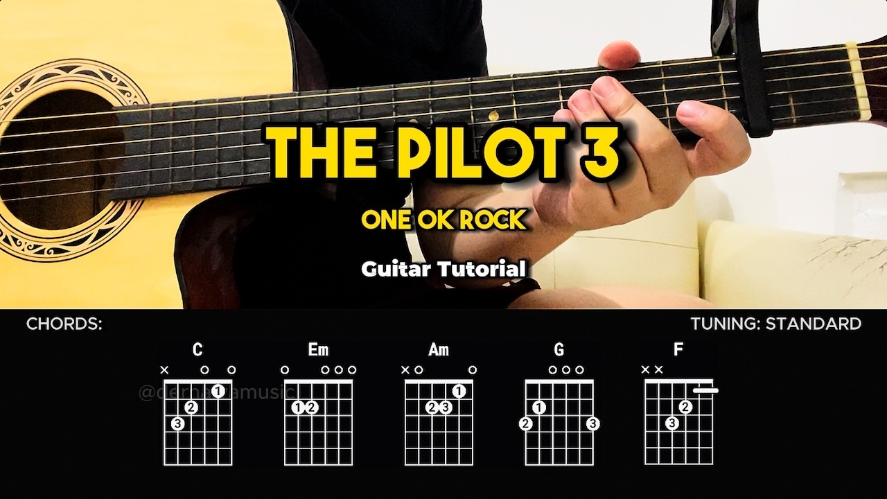 The Pilot 3 - One OK Rock | Easy Guitar Tutorial For Beginners (CHORDS & LYRICS) #guitarlesson