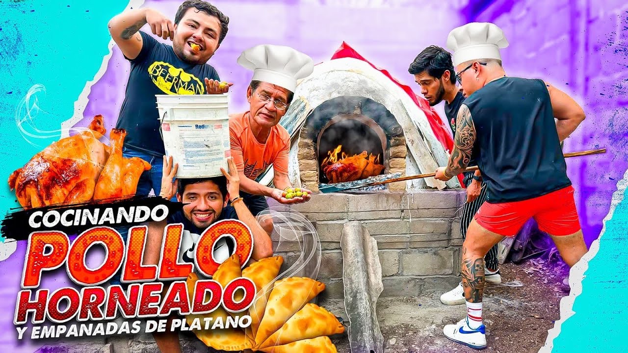 🔥COCINAMOS CON EL CREW POLLO AL HORNO Y EMPANADAS DE PLATANO Y CAMOTE🔥