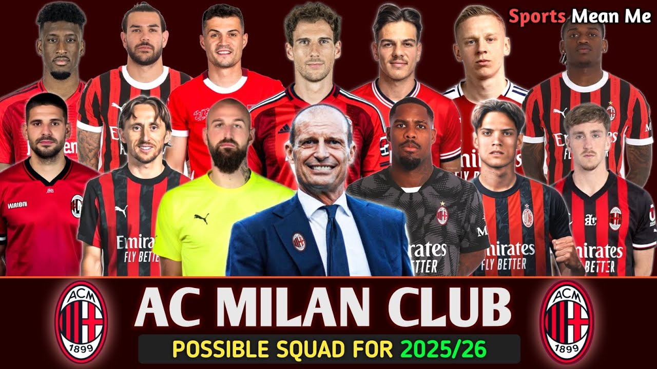 AC MILAN Probable Squad 2025/26 | Ac Milan Rumours and Predictions Squad 2025/26