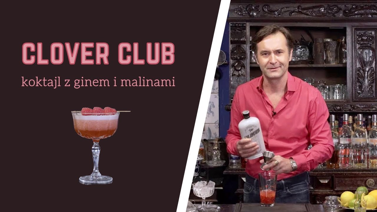 Jak zrobić Clover Club - przepis na drinka z ginem i malinami