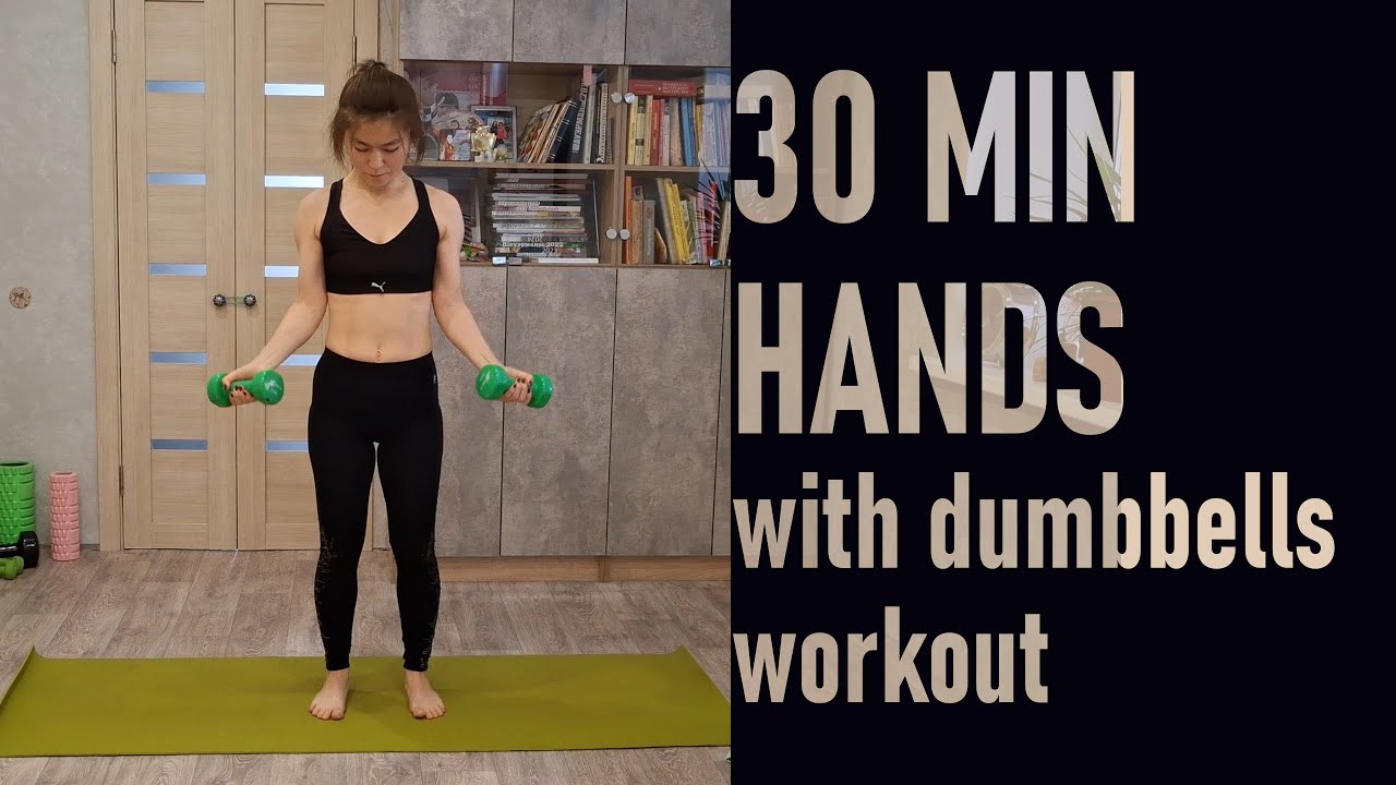 STRONG HANDS & BEAUTIFUL SHOULDERS WORKOUT using DUMBBELLS 2 dumbbells 3kg weight