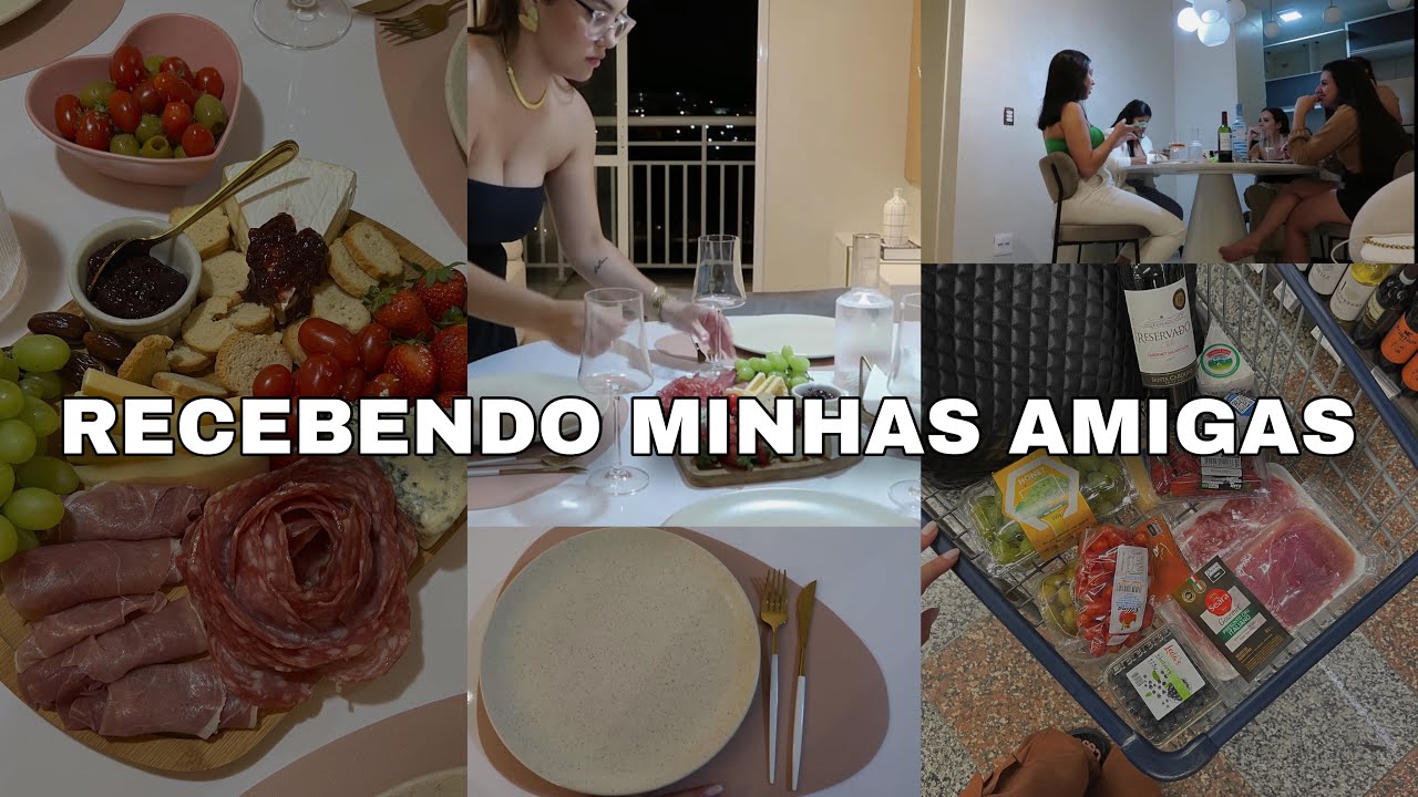 MORANDO SOZINHA | girls night, tábua de frios, mercado, mesa posta 👯‍♀️🌸 - BRUNA EROLES