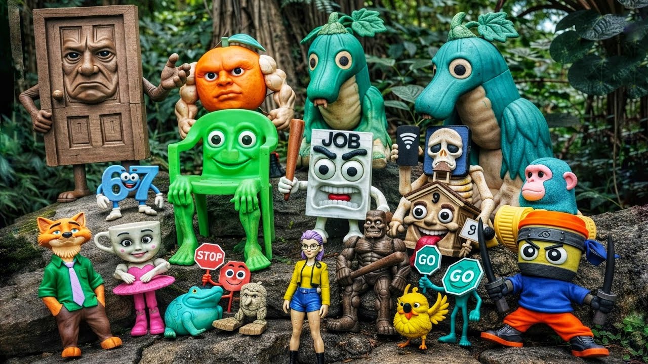 HUNTING ITALIAN BRAINROT: Tung Tung Sahur, Udindindindun, Cappuccino Assassino, Tralalero toys 1