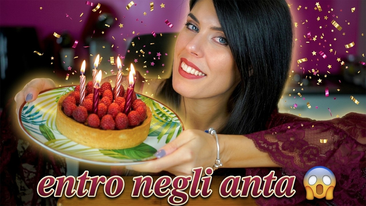 ASMR 🎂 IL MIO 40° COMPLEANNO + Mini Ricetta Crostata Antica di Knam (Whispering e Eating)