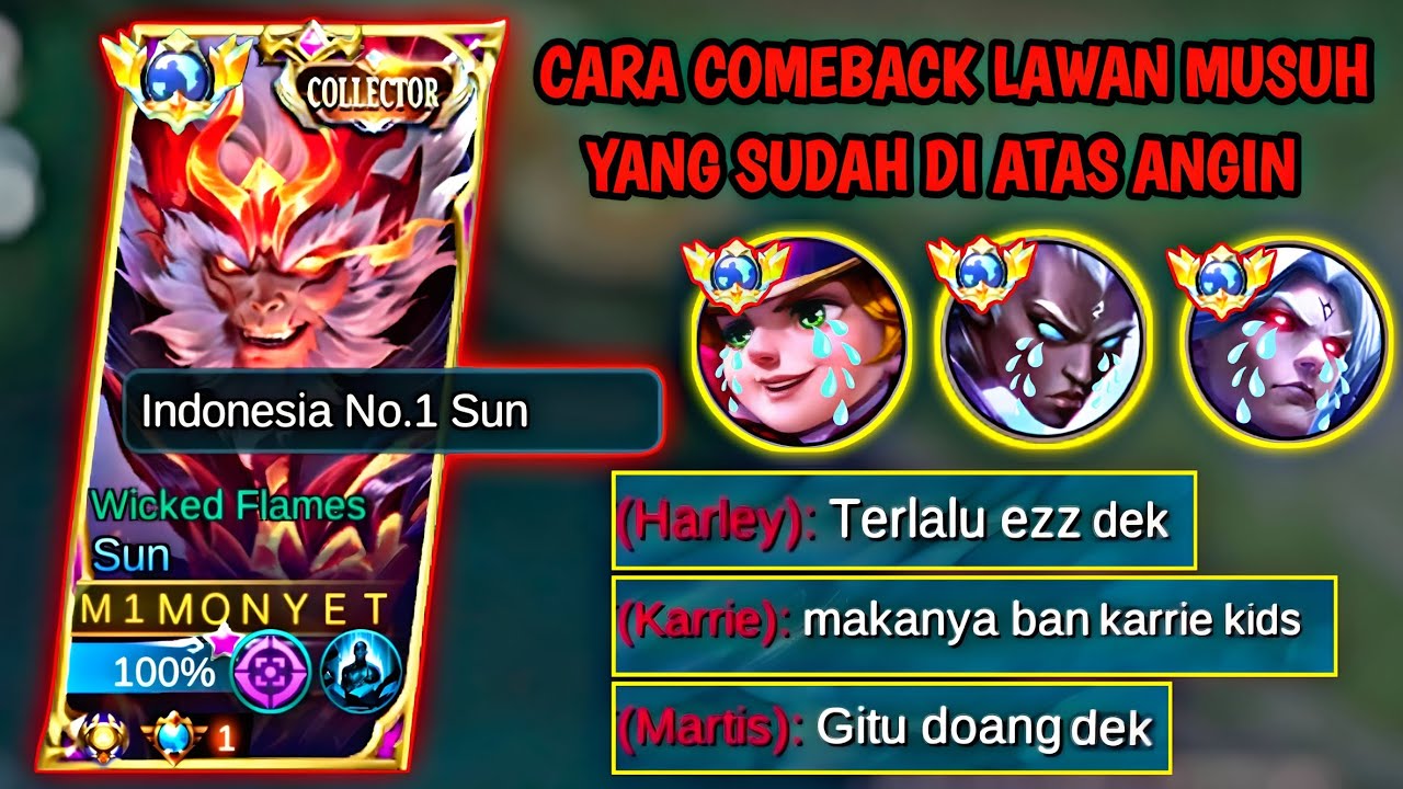 KETIKA MUSUH SUDAH MERASA DI ATAS ANGIN 😱 DISITULAH PEMBANTAIAN TERJADI | MOBILE LEGENDS