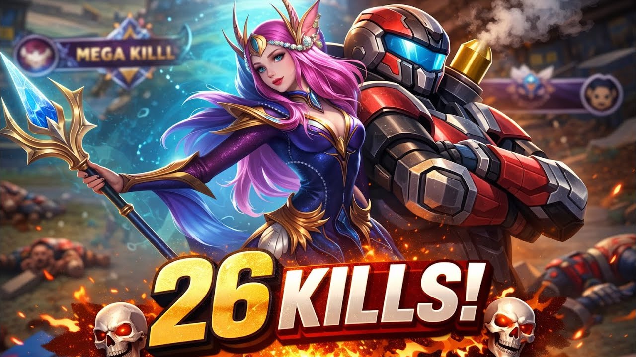 ODET İLE 26 KİLL ALMAK RANDOM SIRALI MAÇ | MOBİLE LEGENDS ODETTE