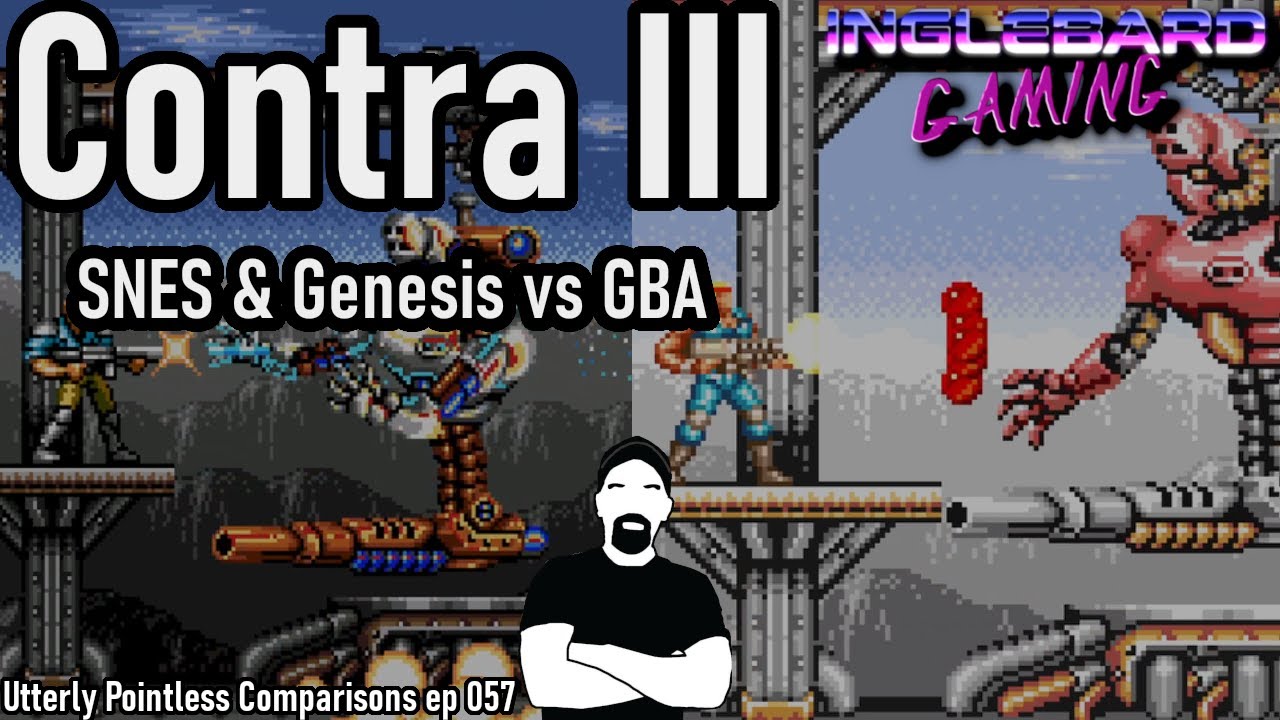 Contra III: The Alien Wars SNES & Contra Hardcorps Genesis Vs Contra Advance: The Alien Wars EX GBA