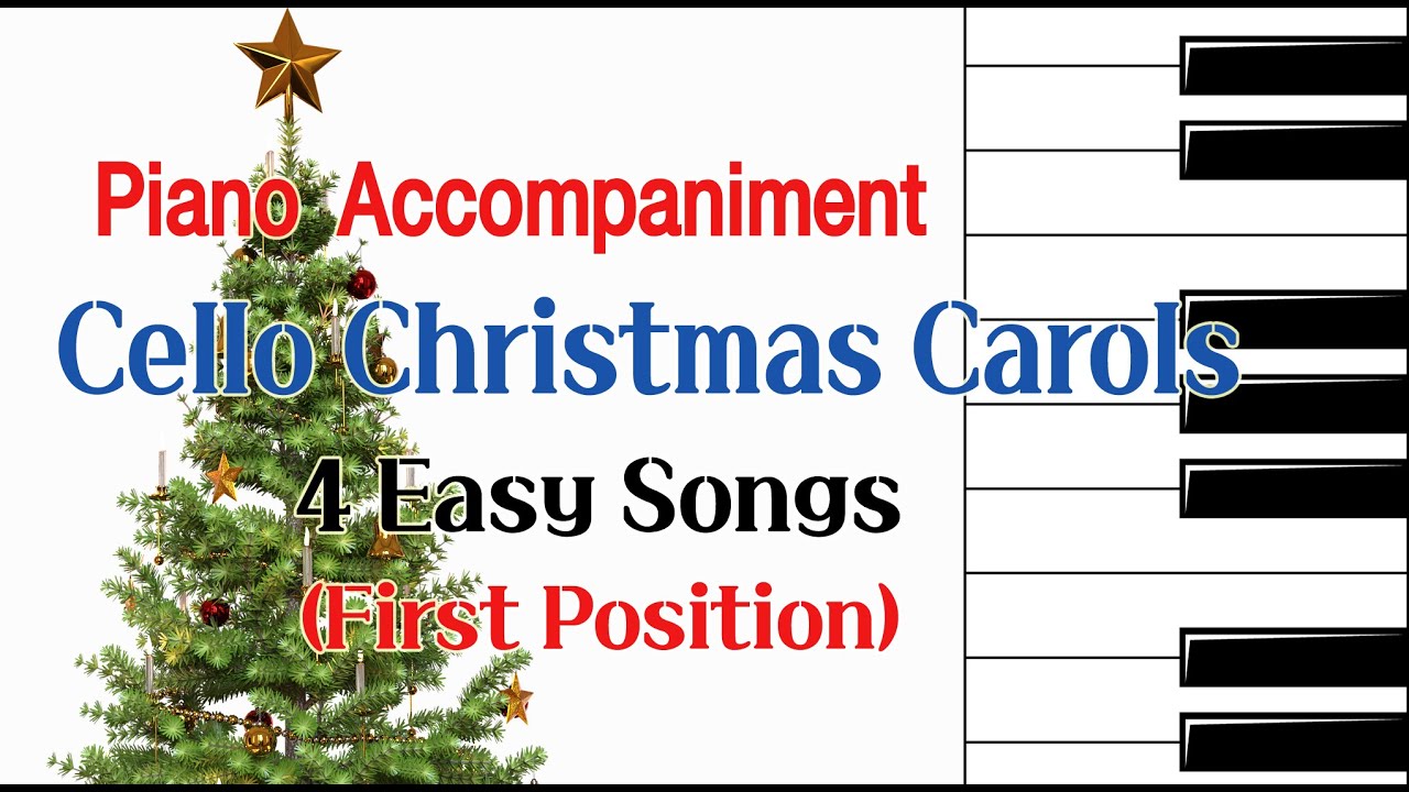 (Accompaniment) Cello Christmas Carols /4 Easy Songs (First Position)/크리스마스 캐롤 첼로 반주 4곡
