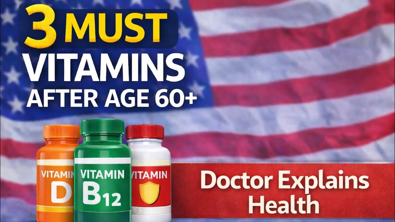 3 Essential Vitamins Adults Over 60 Should Take | Doctor Explains Senior Health#seniorwellness 