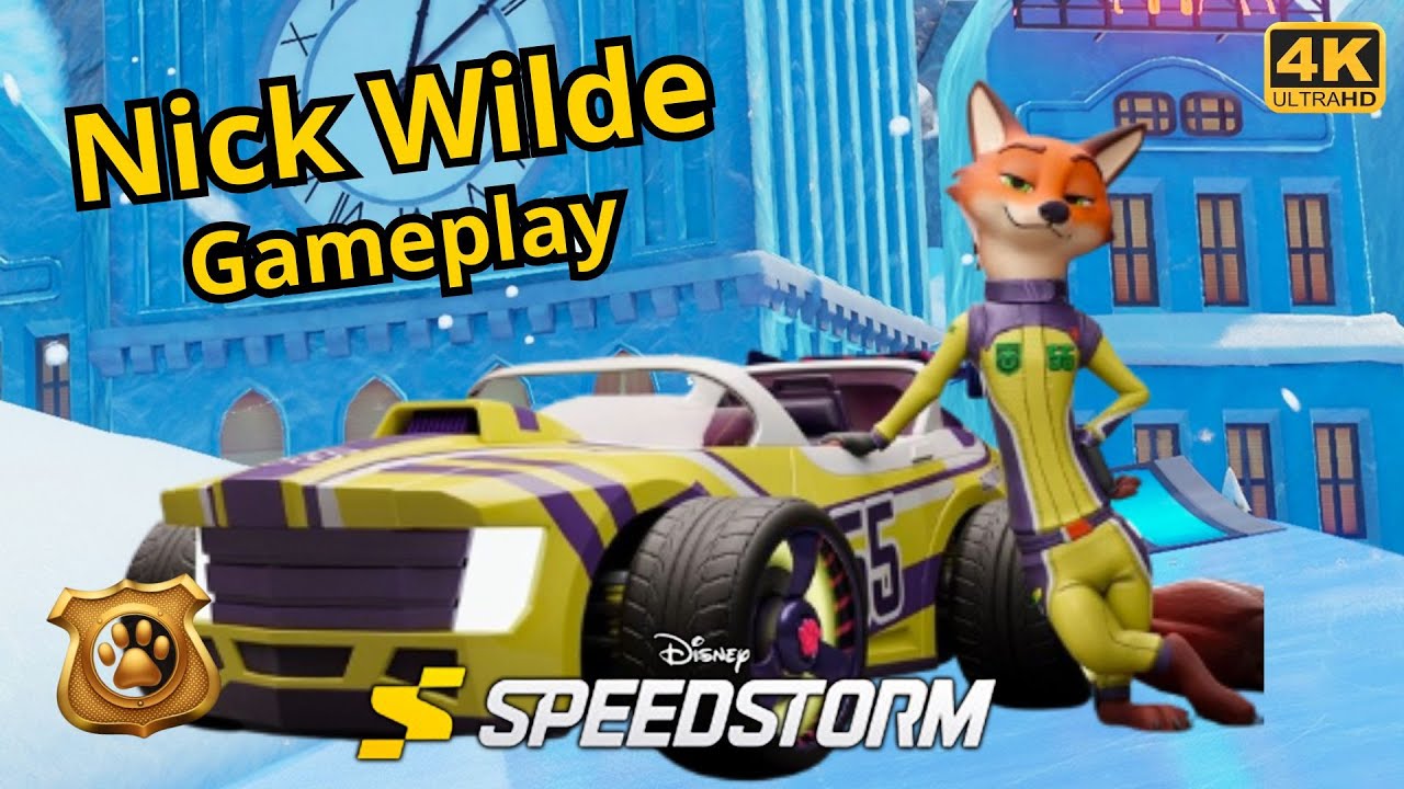 Ник Уайлд (Зверополис) 🚗 ✨ Геймплей Disney Speedstorm | PC 4K Ultra 60FPS | Нет комментариев