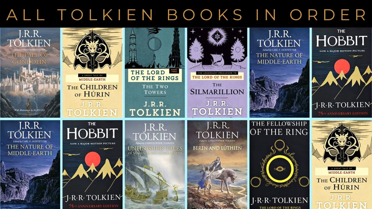 JRR Tolkien All BOOKS in Order (As Originally Published)