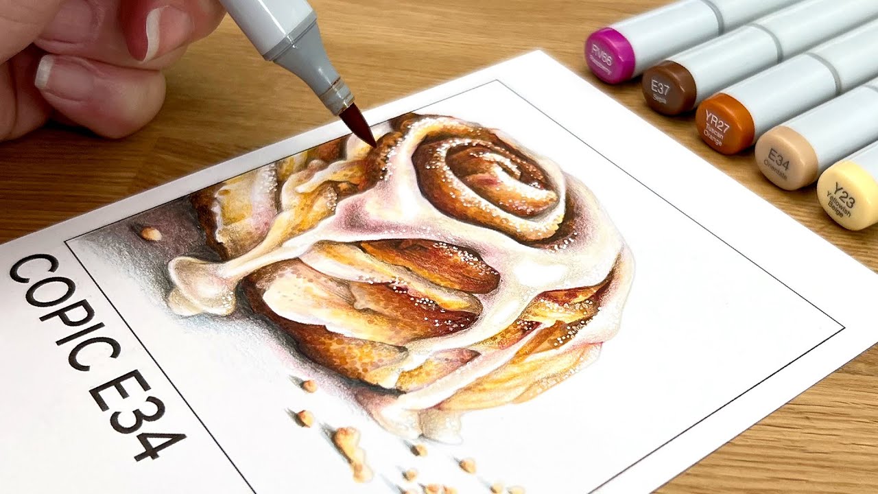 Copic E34: No More Boring Brown