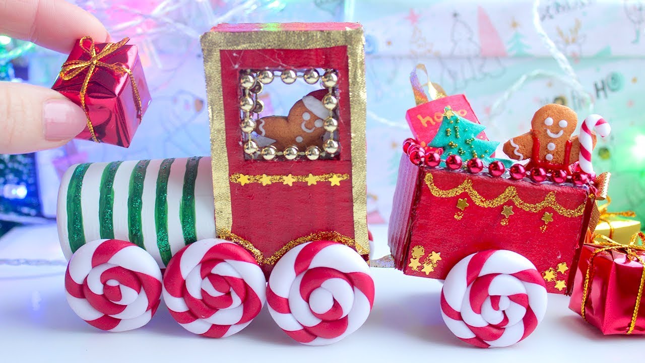 Miniature Christmas Train ❉ Cardboard Craft ❉ EASY DIY