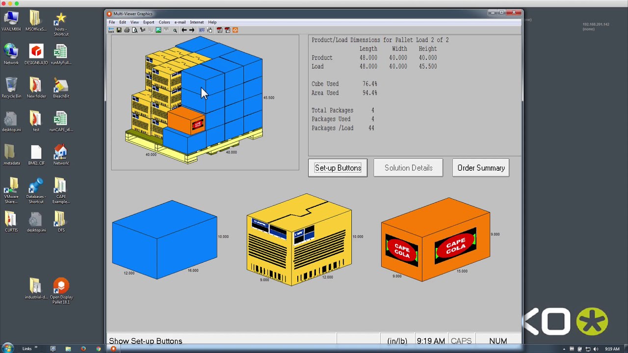 Esko Software Solutions: CapePack Display Pallet