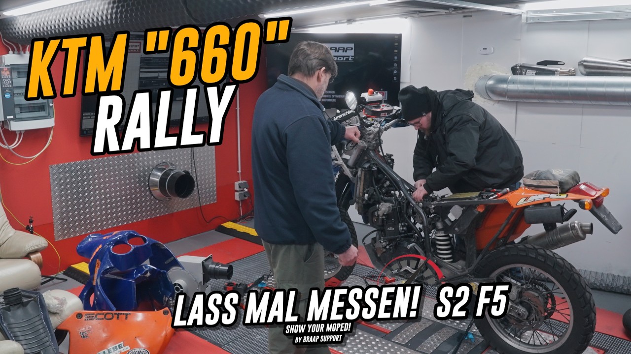 Lass mal SCHRAUBEN dann Messen ! KTM 660 Rally von Stefan!