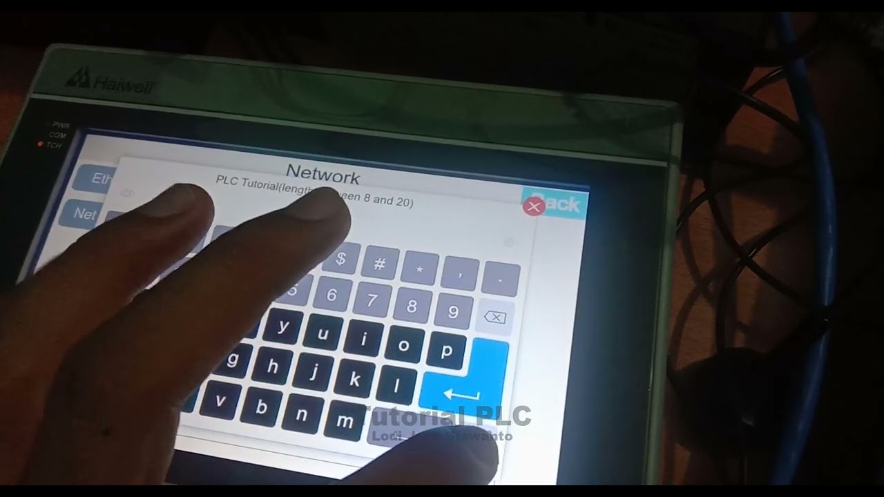 cara menghubungkan HMI haiwell ke wifi dan cek koneksi internet