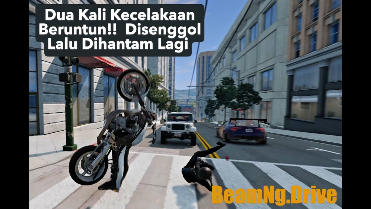 Dua Kali Kecelakaan Beruntun!! 🚗💥 Disenggol Lalu Dihantam Lagi | BeamNG.drive