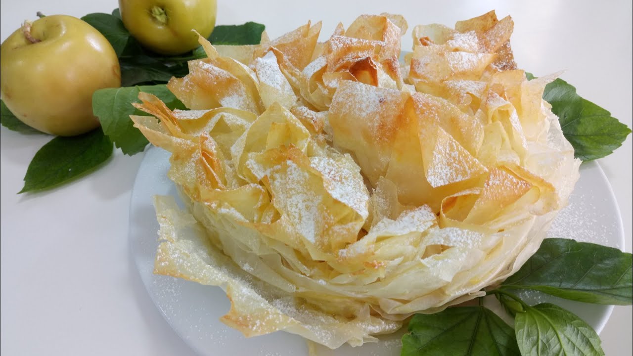 TARTA DE MANZANA CON MASA FILO