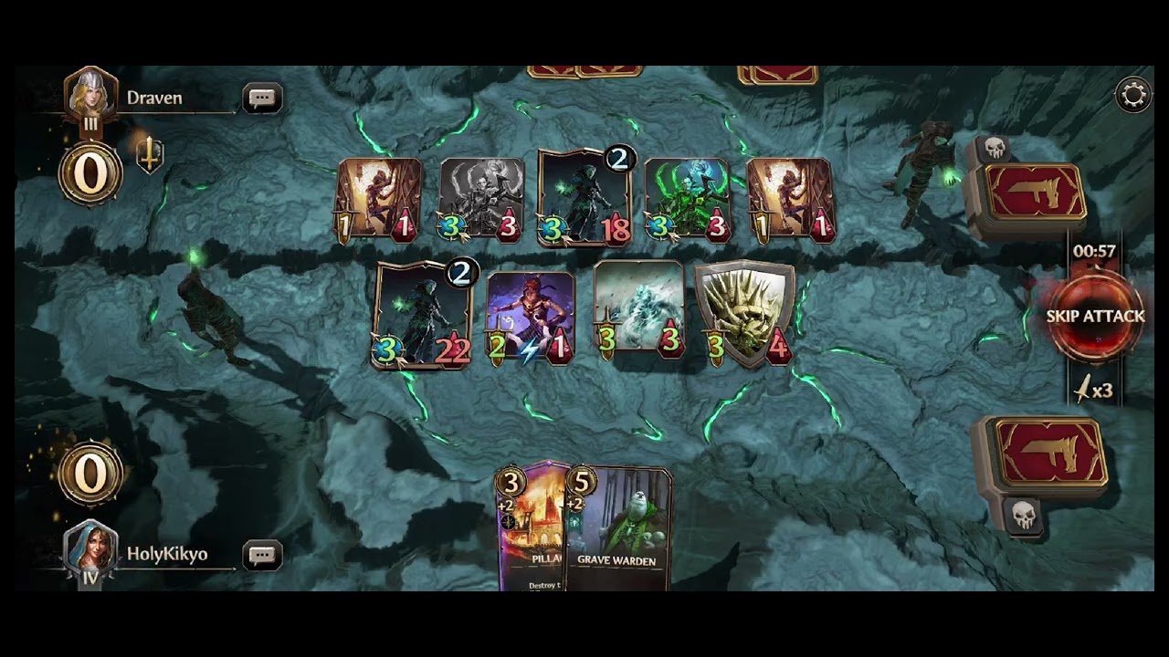 Playing with Necropilis Deck Might and Magic Fates Gameplay. 