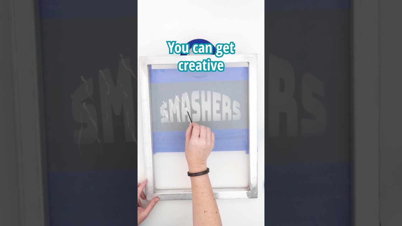 Don&rsquo;t limit your creativity when screen printing with vinyl. #screenprinting #vinylcutter