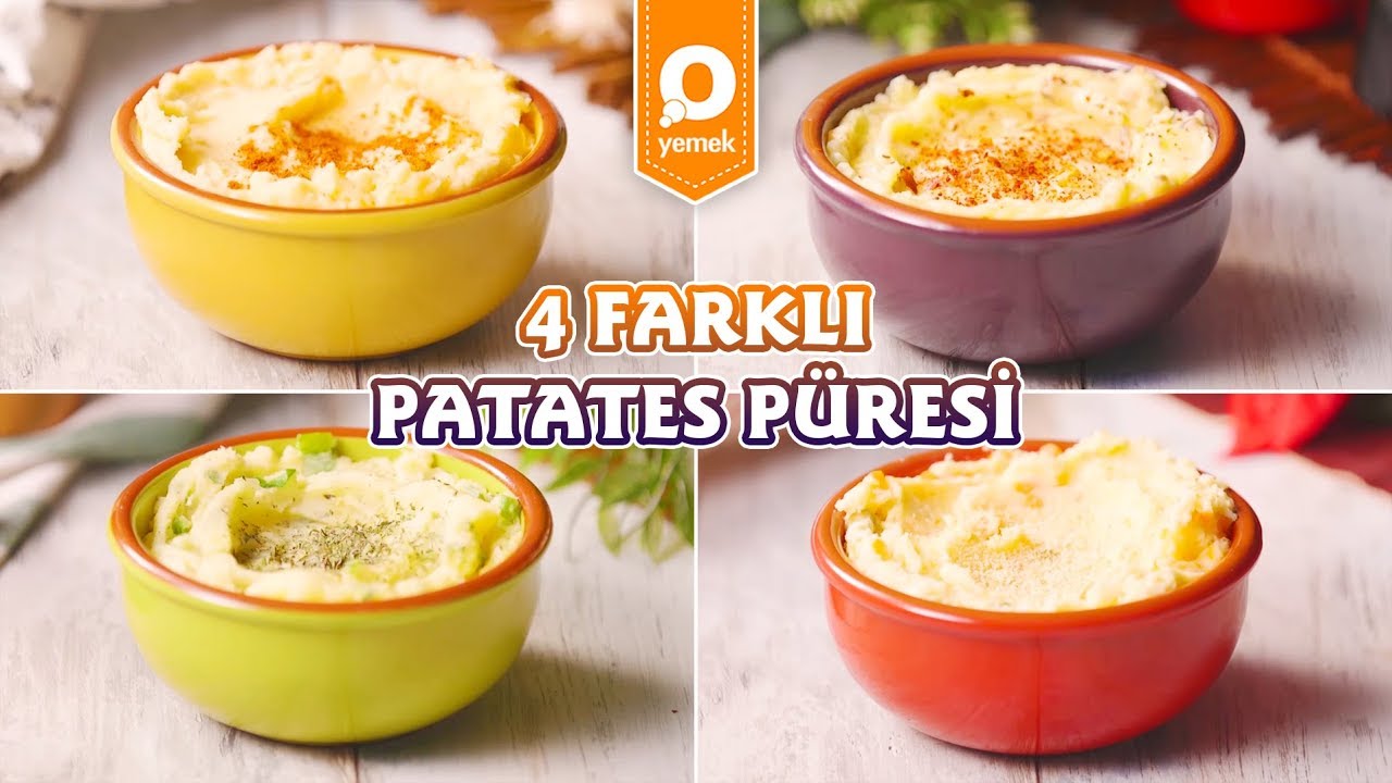 4 Farklı Patates Püresi - Tek Malzeme Çok Tarif