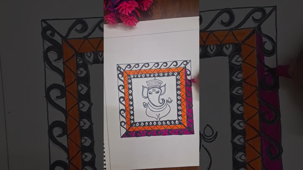 Vinayakar Art for Meditation | Spiritual Drawing Process