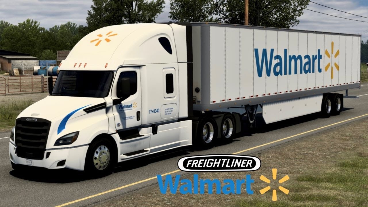 American Truck Simulator | Walmart Trans. | Freightliner | Lufkin(TX) TO Huntsville(TX)
