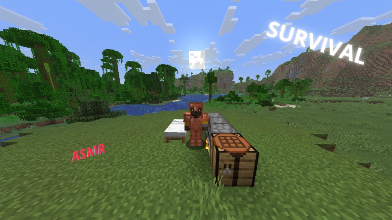 Minecraft ASMR Supervivencia #asmr #relaxing #minecraft #gameplay