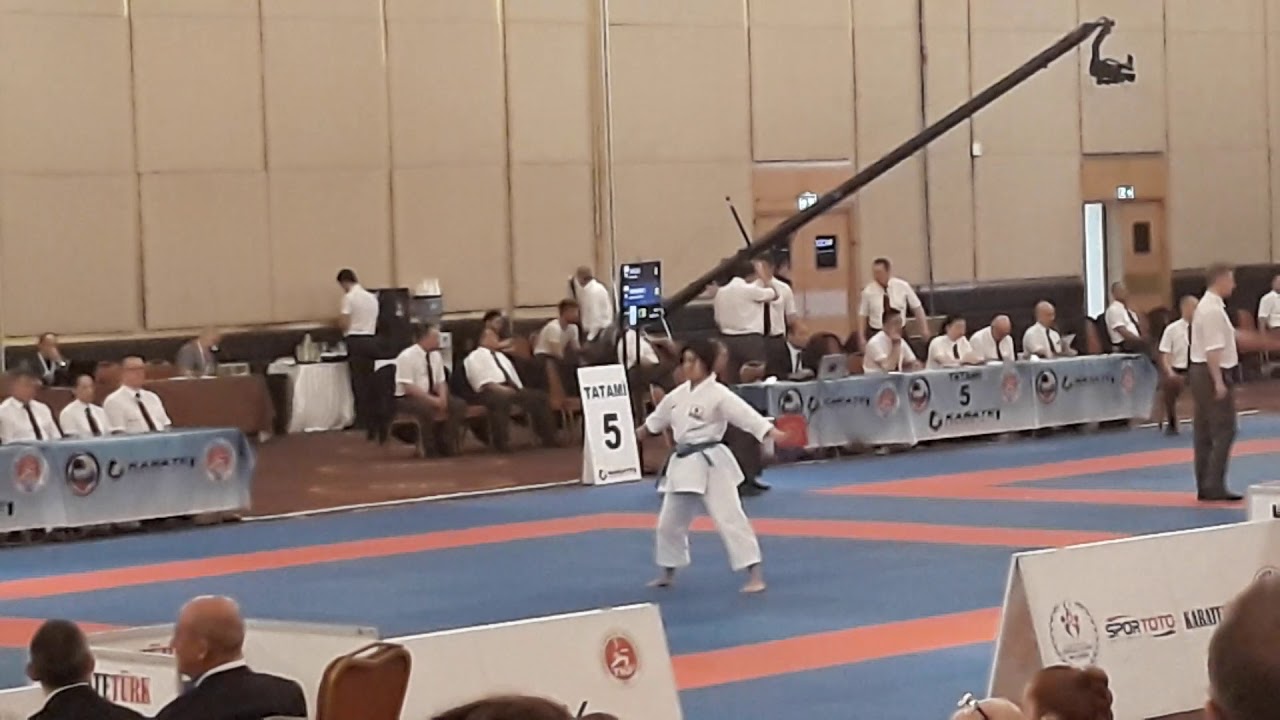 Saori Ishibashi of JPN kata Gankaku karate1 series A Istanbul 2019