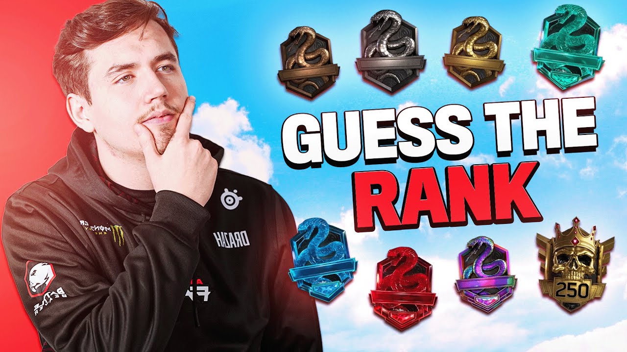 Can Call of Duty Pros GUESS YOUR RANK from clips?!