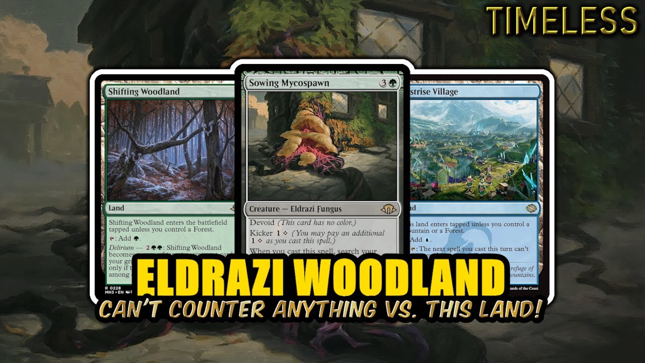 New Land Makes Things Uncounterable! Eldrazi Woodland | Timeless BO3 | MTG Arena