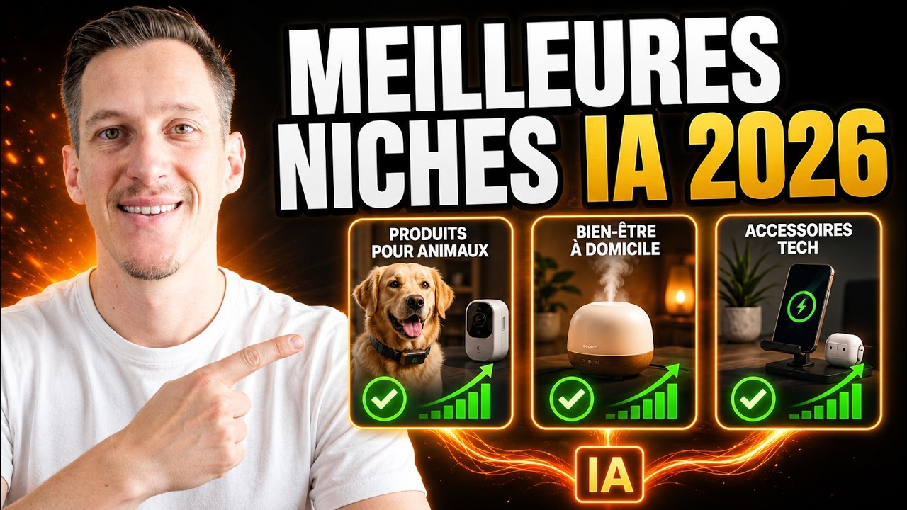 Les MEILLEURES NICHES E-commerce &agrave; lancer MAINTENANT avec l'IA