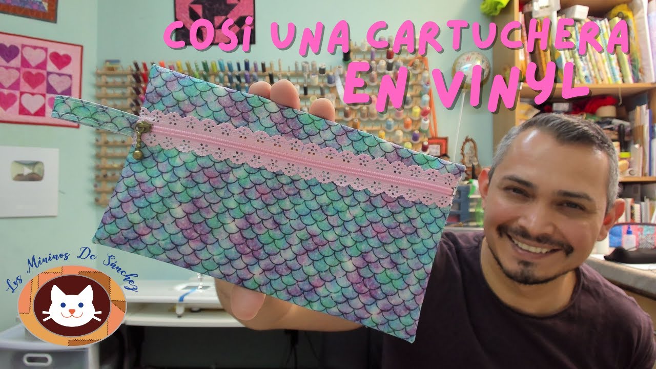 ✨ Crea una Cartuchera de Vinyl con Zipper Decorativo⏱️ | Tutorial DIY Fácil y Rápido 🧵✂️