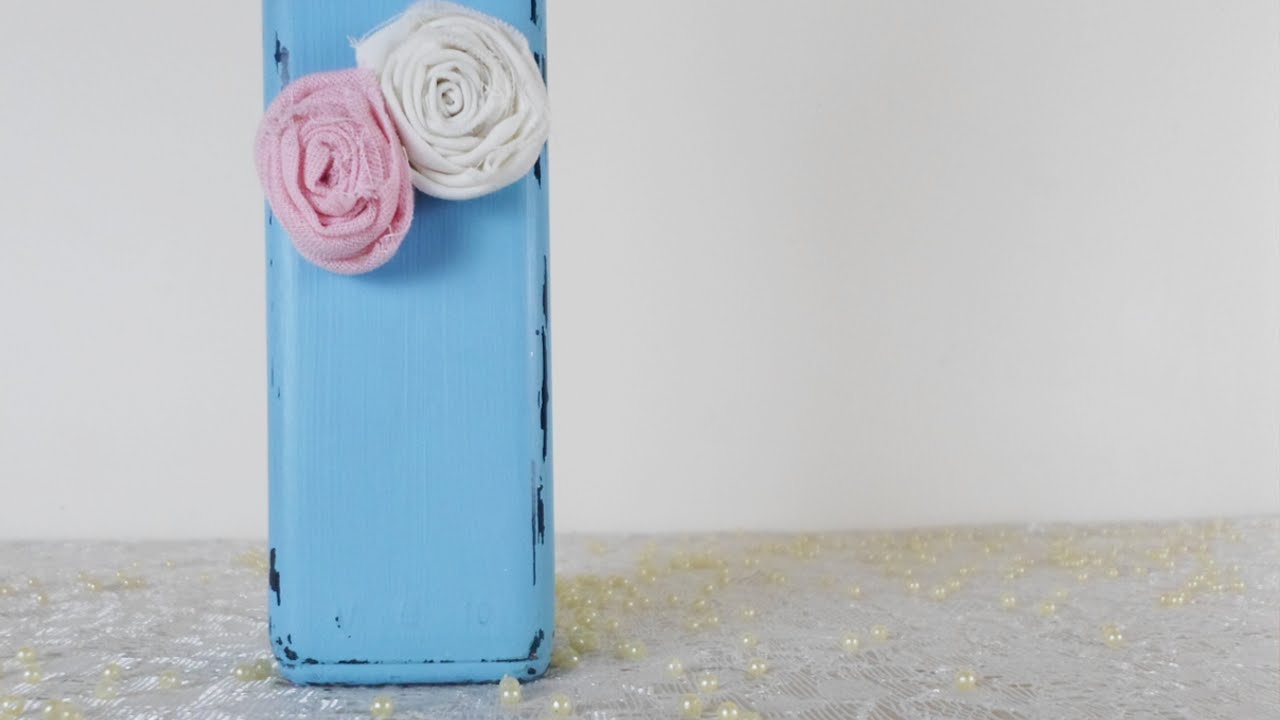 DIY - Shabby chic altered bottle