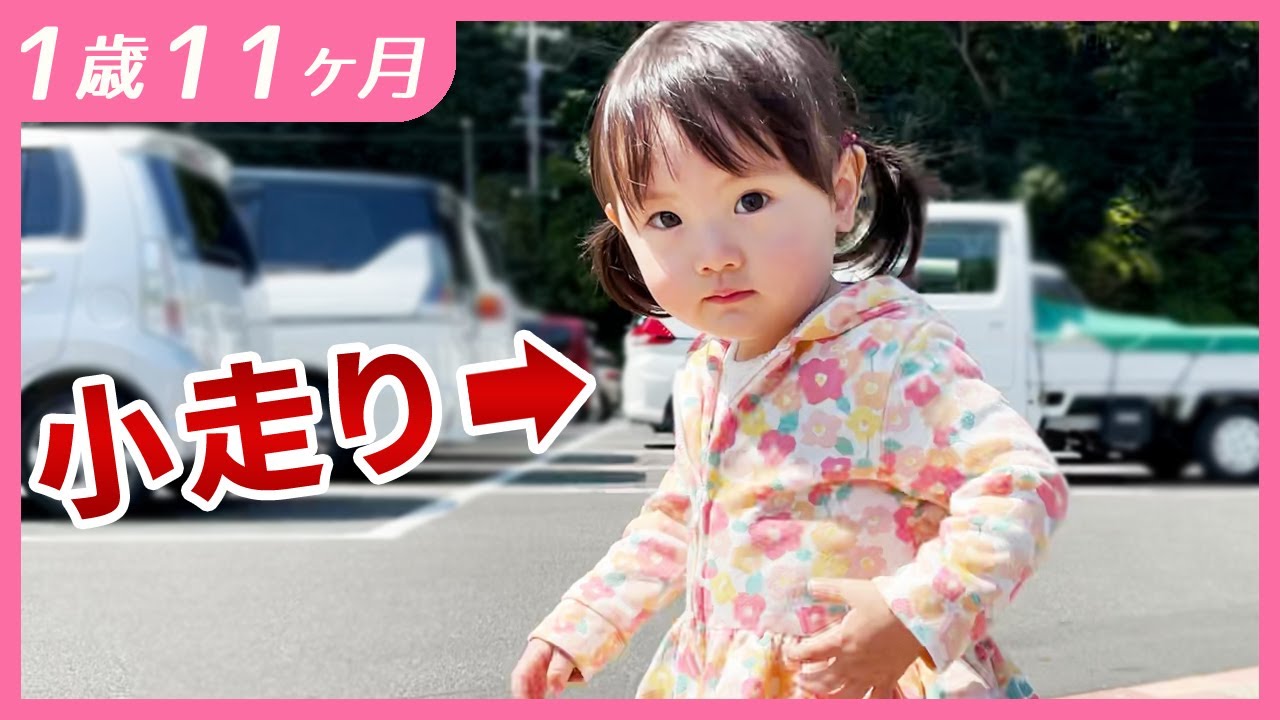 常に小走りな1歳娘が行く動物園【切り抜き】