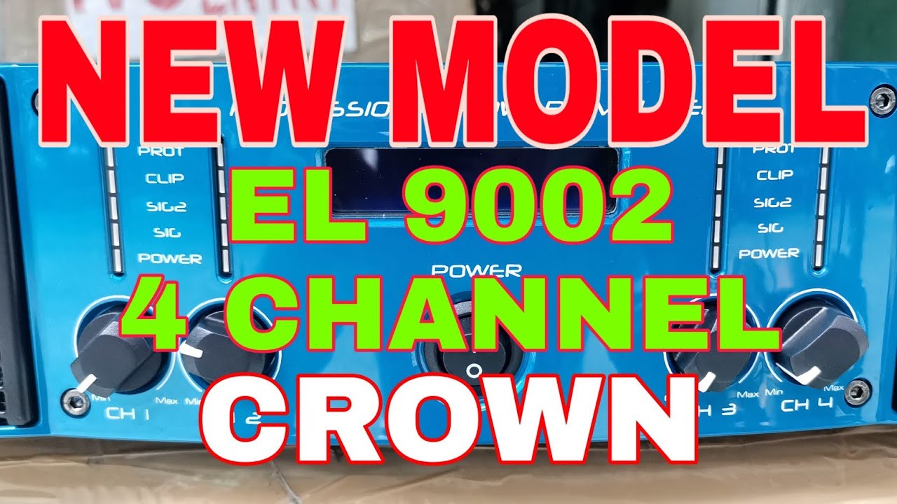 (CROWN POWER AMP NEW MODEL) Tested by gmaudiowork