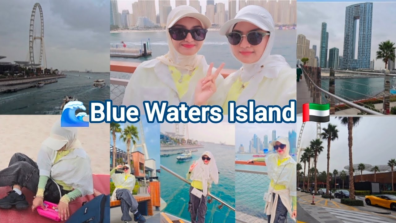Aaj hum gaye Blue Waters Island 🇦🇪 Man made Island 🏝😱 unbelievable barish ne kiya plane kharab 🤗