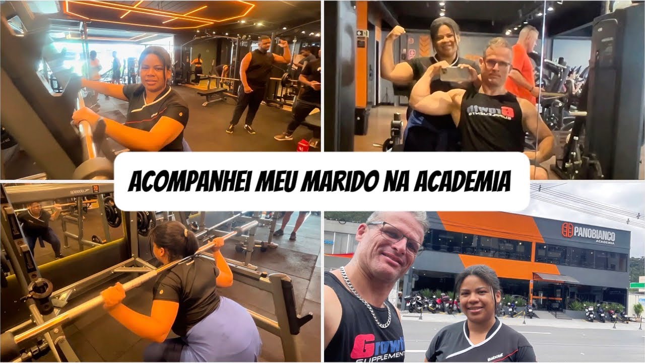 Finalmente fui pra academia com meu marido 