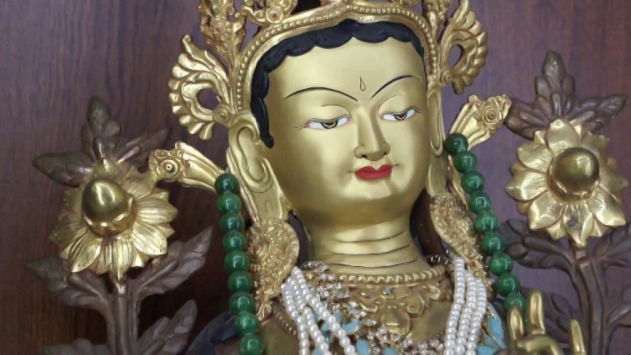 Sonam Tenzin Rinpoche & Lama Namsai - 4 Armed Chenrezig at Barom Kagyu Chodrak Drupju Chuling (3/4)