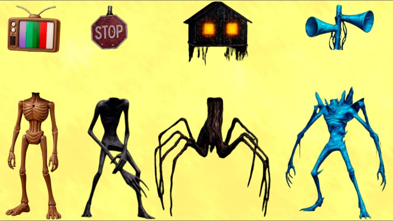 WRONG HEDS SIREN HEAD POOP🆚SIREN HEAD HOUSE🆚SIREN HEAD BRAIN EYE🆚SIREN HEAD OCTOPUS