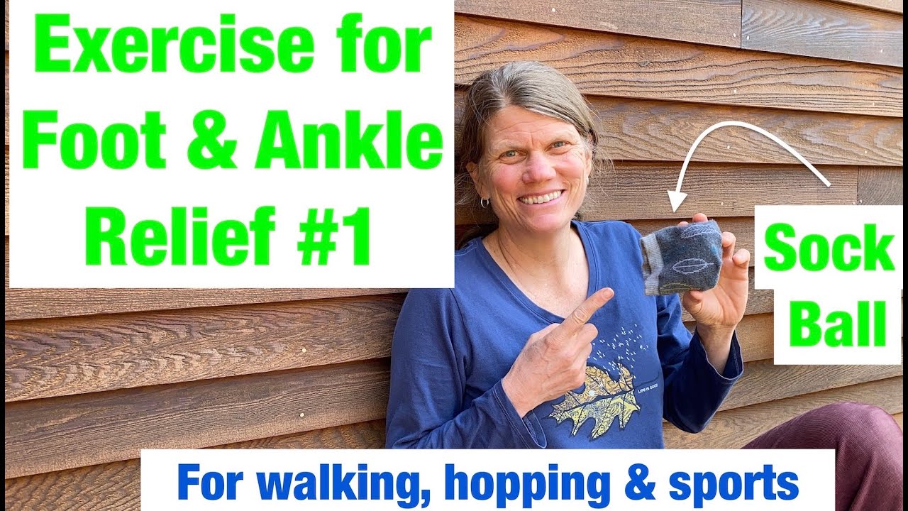 Exercise for Foot and Ankle Relief for Walking & Hopping - Sock Roll Lesson #1
