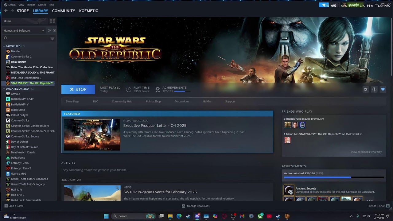 a quick swtor stream