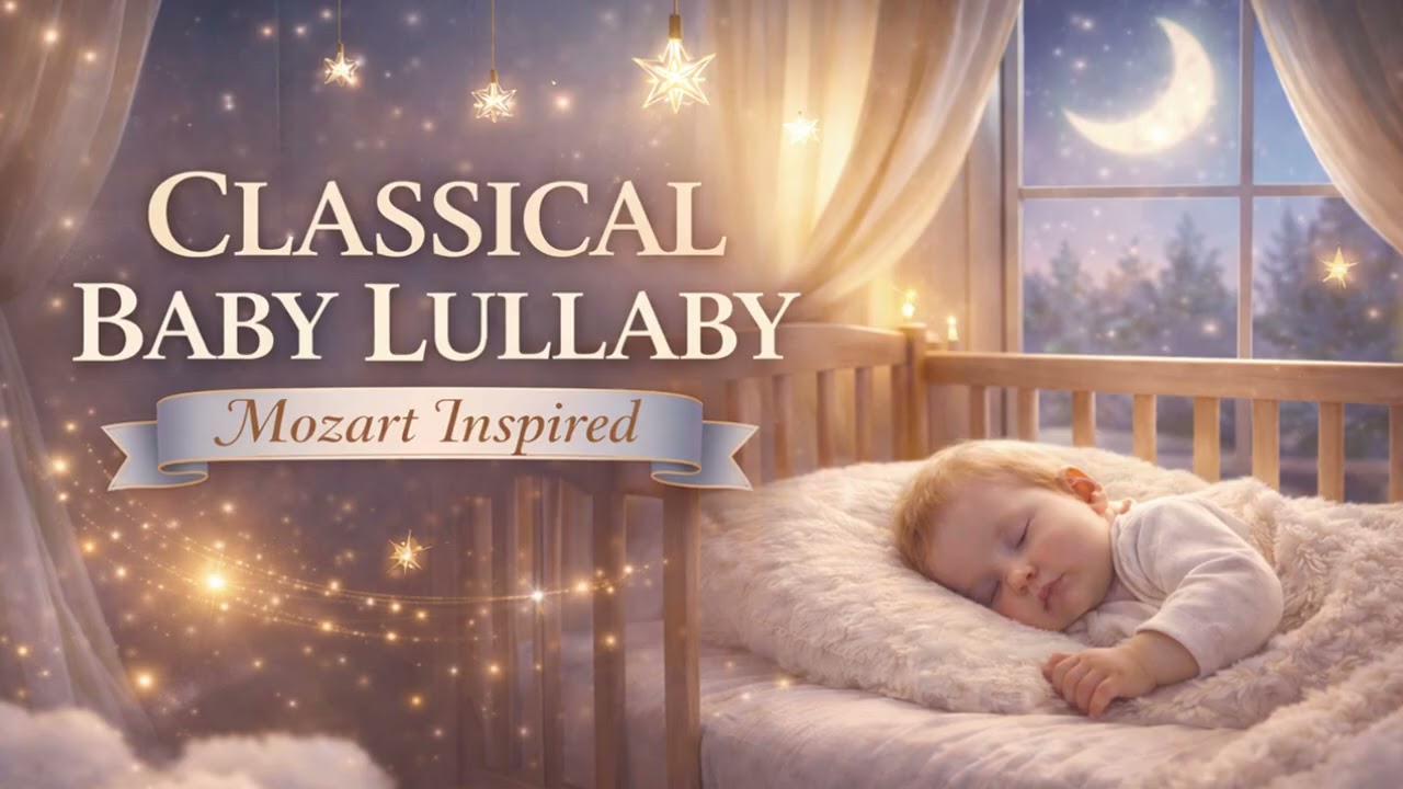 Mozart-Inspired Baby Lullaby 🎼 Soft Classical Sleep Music for Babies