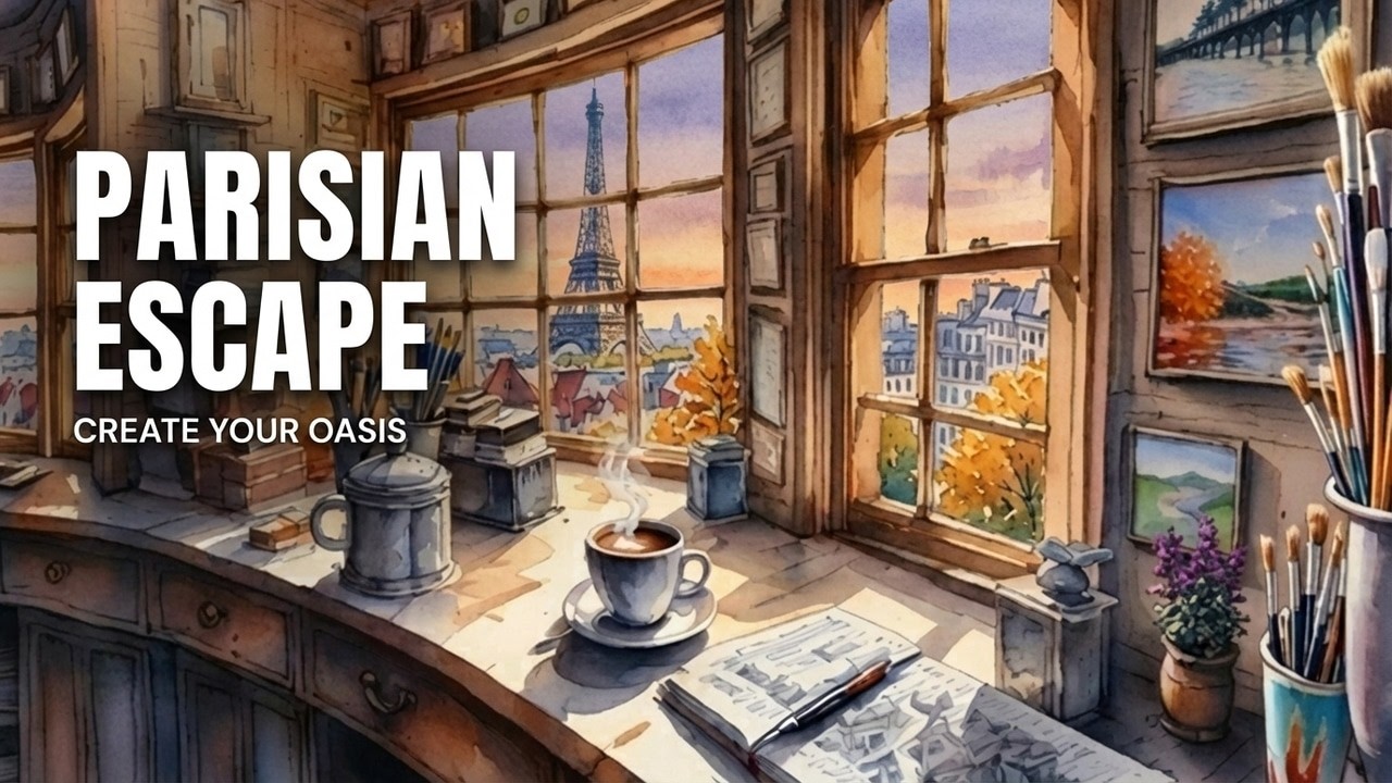 𝑷𝒍𝒂𝒚𝒍𝒊𝒔𝒕 | 파리에 스며든 노을빛 재즈 | Paris Café Jazz