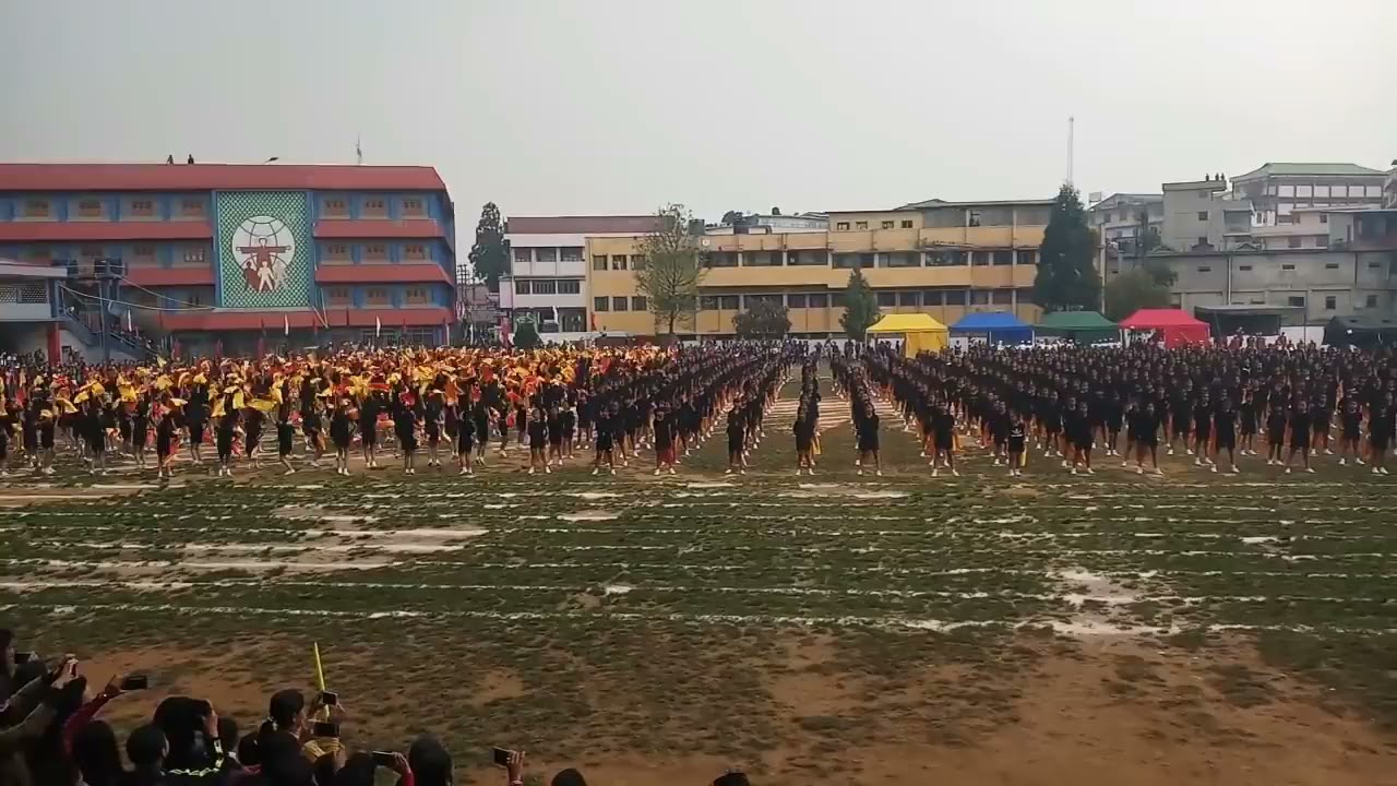 St Mary's Class 6 to 10 DrillShillong  Choreographed by Risaka Nancy 720 x 1280