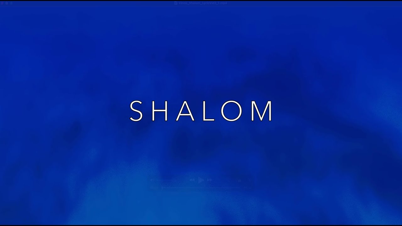 Shalom - Erev Shabbat Blessing (Psalm 119:165)