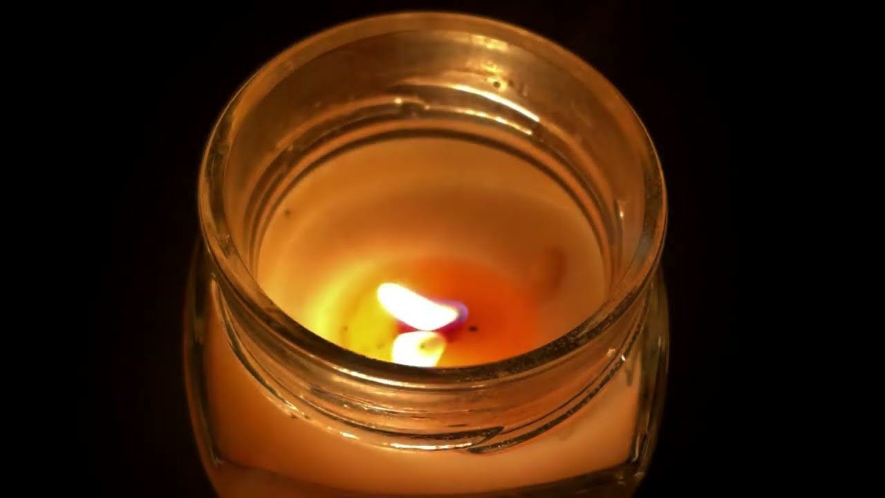 【ASMR】暖炉ような音がする木芯アロマキャンドルLサイズ《岡山蝋燭》