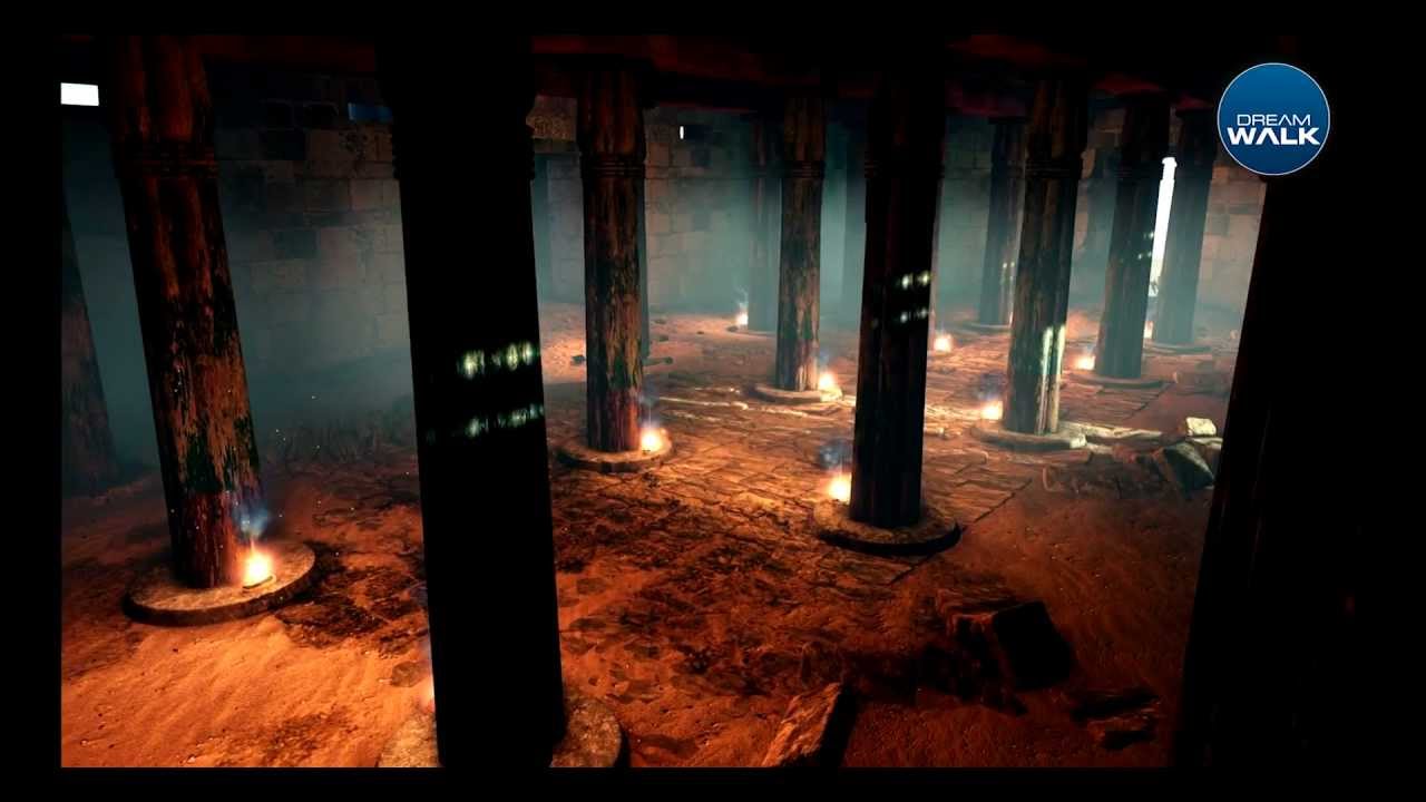 Ancient Egypt archaeology reconstruction  - Raneferef hall 3D virtual archaeology Reconstruction