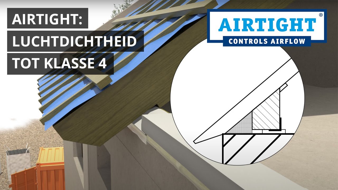 Airtight Dakvoetisolatie | Luchtdichte dakvoet hellend dak
