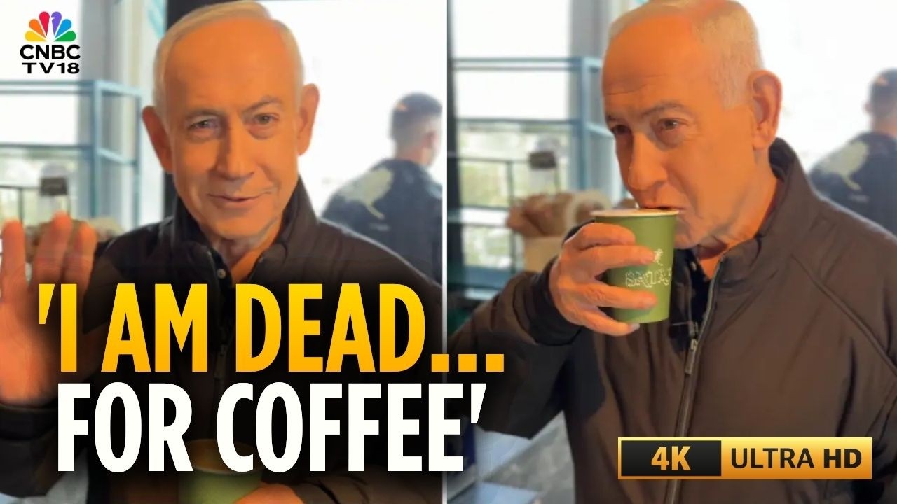 'They Say I'm What?' Netanyahu Mocks Death Rumours While Sipping Coffee In New Video | 4K | N18G